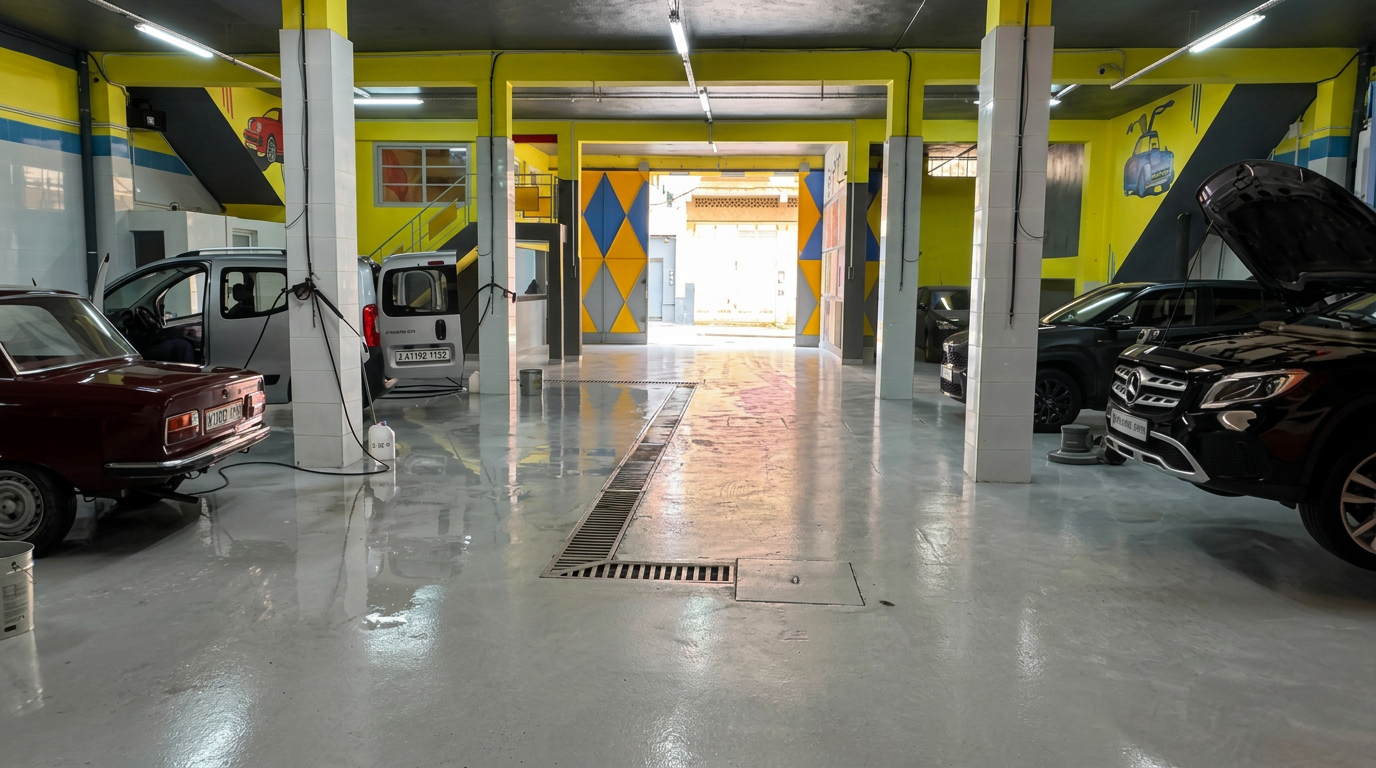 Espace atelier & aire de lavage